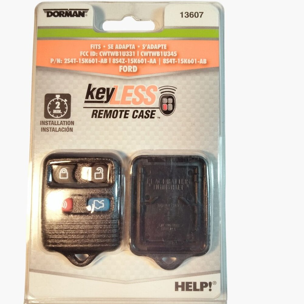 Dorman 13607 Keyless Remote Case Ford Model Replacement Key Fob Cover